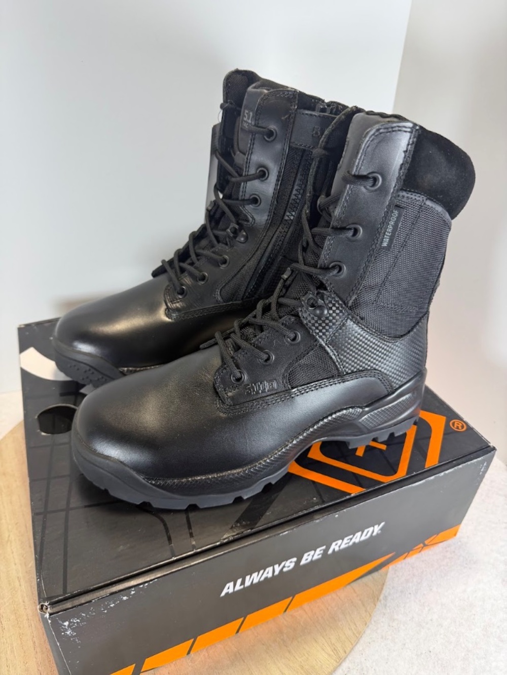 5.11 Tactical ATAC 8 Storm Mens 10.5 R Waterproof Side Zip Duty Boots 12004 - Picture 6 of 8